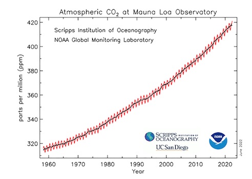 carbon dioxide increases